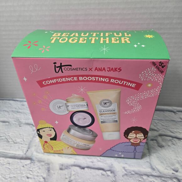 Unopened New it Cosmetics X Ana Jaks Confidence Boosting Routine 4 piece kit - Picture 5 of 6